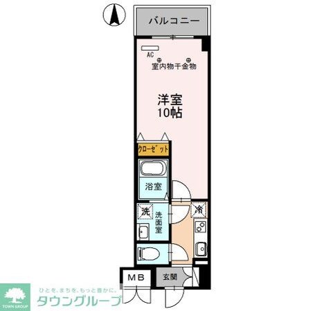 クラヴィーア草加の物件間取画像